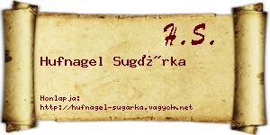 Hufnagel Sugárka névjegykártya